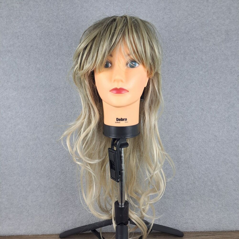 Wig Blond Brown Long Wavy Professional Quality Synthetic Realistic Styleable